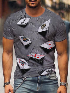 3D Graphic Printed Short Sleeve Shirts