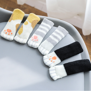 Cat Paw Knitting Table and Chair Foot Cover (4 Pcs)