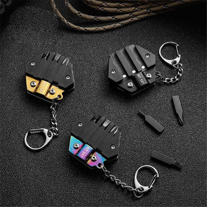 14 in 1 Multifunctional EDC Keychain