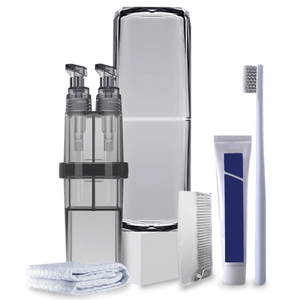 Portable Toothbrush Cup 8 in 1 Wash Set Storage Case