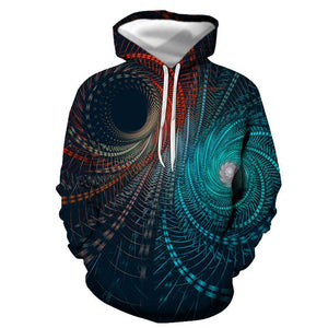 3D Graphic Printed Hoodies Vortex