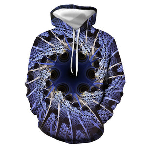 3D Graphic Printed Hoodies Hole