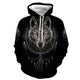 3D Graphic Printed Hoodies Wolf