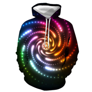 3D Graphic Printed Hoodies Meteor