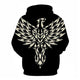 3D Graphic Printed Hoodies Eagle