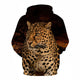 3D Graphic Printed Hoodies Leopard