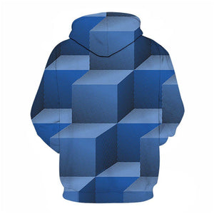 3D Graphic Printed Hoodies Cube