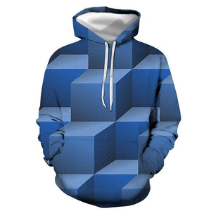 3D Graphic Printed Hoodies Cube