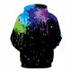 3D Graphic Printed Hoodies Colorful Graffiti