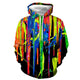 3D Graphic Printed Hoodies Oil Paint