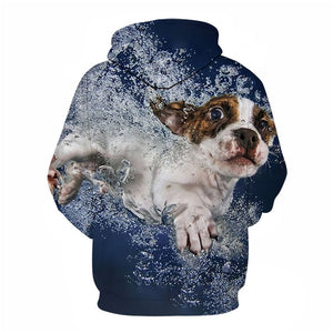 3D Graphic Printed Hoodies Dog