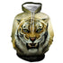 3D Graphic Printed Hoodies Tiger