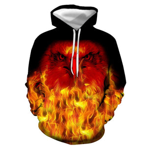 3D Graphic Printed Hoodies Eadge