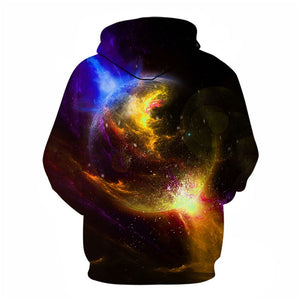 3D Graphic Printed Hoodies Star