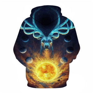 3D Graphic Printed Hoodies Deerlet