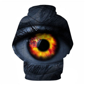 3D Graphic Printed Hoodies Eye