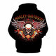 3D Graphic Printed Hoodies Harley Davidson