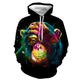 3D Graphic Printed Hoodies Chimpanzee