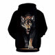 3D Graphic Printed Hoodies Fierce Wolf