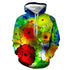 3D Graphic Printed Hoodies Jelly Fish