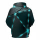 3D Graphic Printed Hoodies Glowing Shield