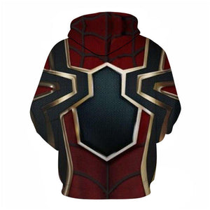 3D Graphic Printed Hoodies Spider Suit