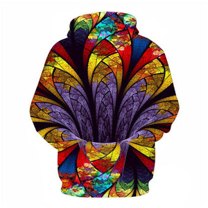 3D Graphic Printed Hoodies Optical Illusion