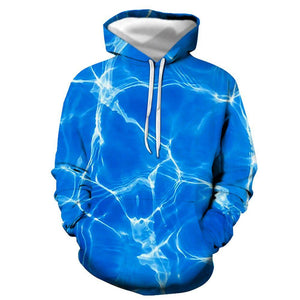 3D Graphic Printed Hoodies Water