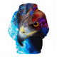 3D Graphic Printed Hoodies Eagle