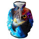 3D Graphic Printed Hoodies Eagle