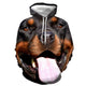 3D Graphic Printed Hoodies Dog