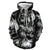 3D Graphic Printed Hoodies Skull