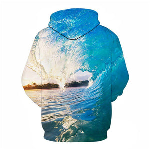 3D Graphic Printed Hoodies Water