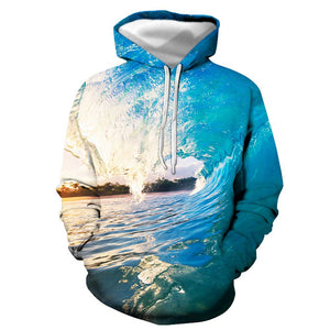 3D Graphic Printed Hoodies Water