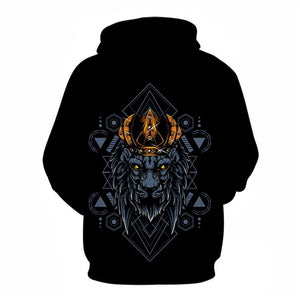 3D Graphic Printed Hoodies The Lion King