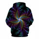 3D Graphic Printed Hoodies Colorful Leaf