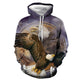 3D Graphic Printed Hoodies Eagle